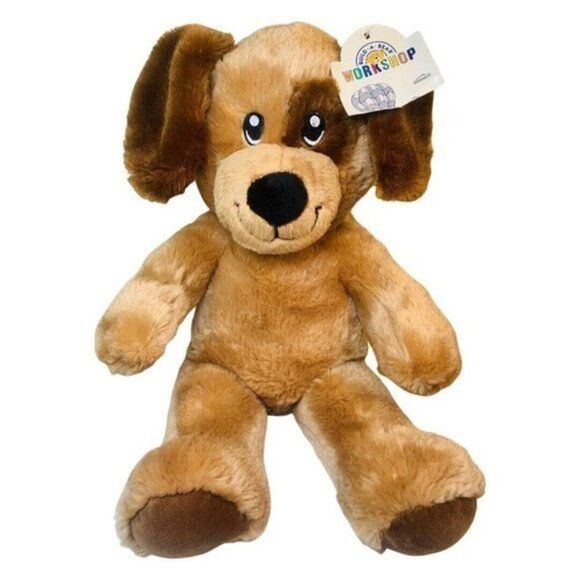 2016 Build A Bear DRECHT Chocolate Brown Puppy Dog Plush Stuffed Toy 17" - Picture 2 of 8